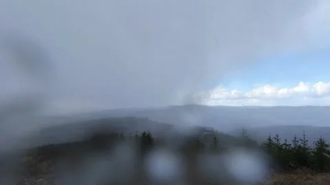 A winter storm coming and going time lapse Stock-Footage 151226444