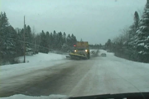 Winter Storm Driving Video stock 2199654