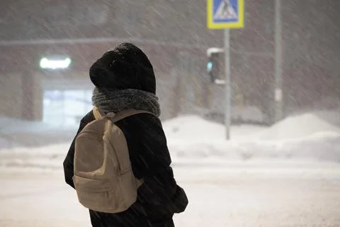 Winter storm Stock Photos