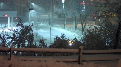 Winter Storm - Snow Plow2 Video stock 44346568