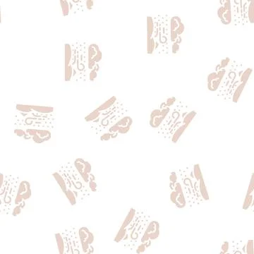 Winter storm weather glyph vector seamless pattern Illustrazione stock