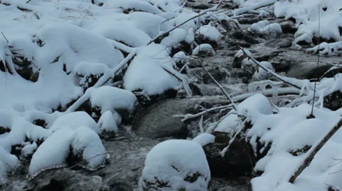 Winter stream 4 Stock Footage 39155429