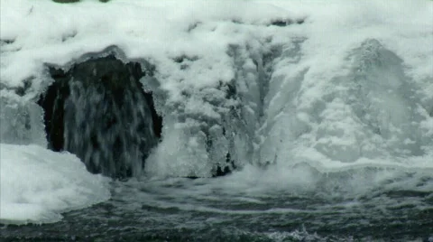 Winter Stream 476 Stock Footage 600817