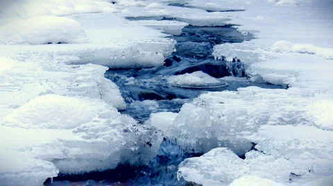 Winter stream Stock-Footage 315965