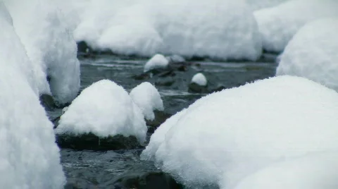  Winter stream Video stock 756270