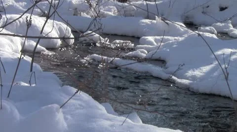 Winter Stream 스톡 동영상 10727746