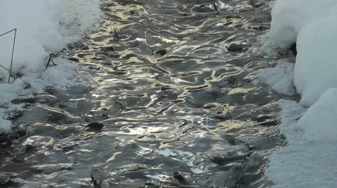 Winter stream Stock Footage 42549425