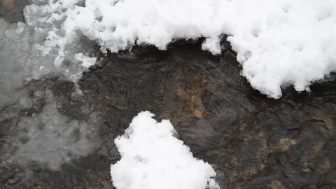 Winter stream Stock Footage 100838524
