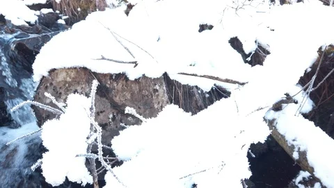 Winter stream Stock Footage 102212439