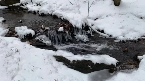 Winter Stream Stock Footage 247075052