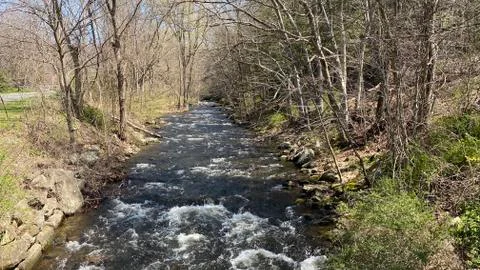 Winter Stream Foto stock