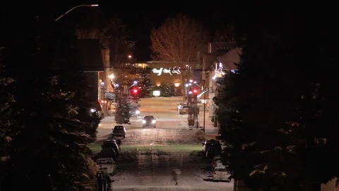 Winter street Stock Footage 107737437