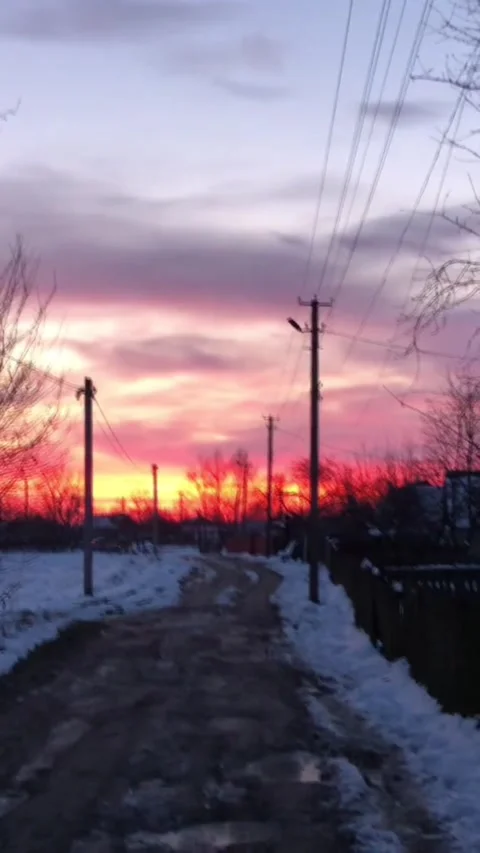 Winter street Stock Footage 226774945