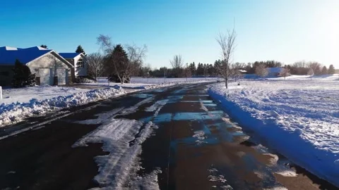 Winter Street 스톡 동영상 321972989