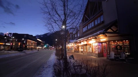 Winter street timelapse Stock Footage 102750741