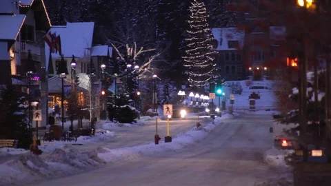 Winter street timelapse Stock Footage 102750742