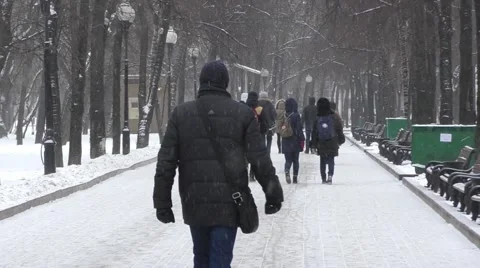 The winter streets of Moscow Video stock 59577465