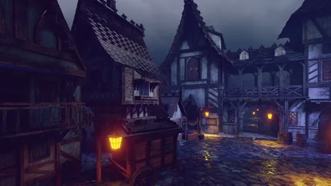 Winter streets of the old town. Stock Footage 321962449