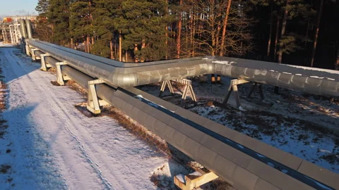 Winter stress test evaluation, Assessing pipeline support resilience during Stock Footage 325411390