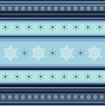 Winter striped background with snowflakes Stock-Illustration