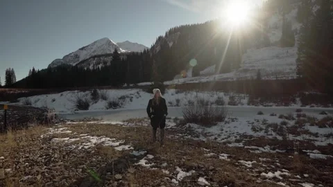 Winter Stroll Stock Footage 248338961