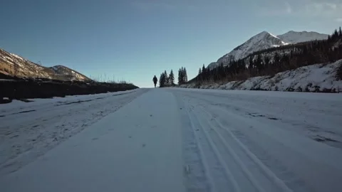 Winter Stroll Stock Footage 248339098