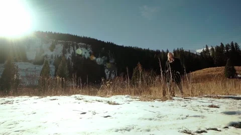 Winter Stroll Stock Footage 248393448