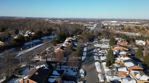Winter Suburban hyperlapse Stock Footage 263498573