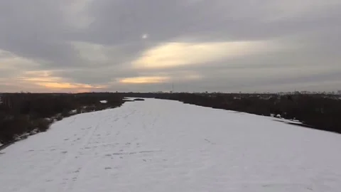 Winter Sun Stock Footage 148095050