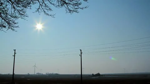 Winter sun over the field Stock Footage 21272228