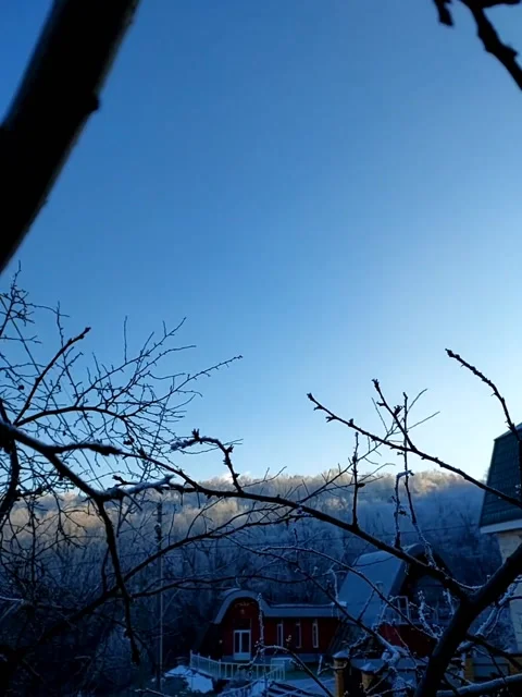 Winter sunny landscape Stock Footage 231228783