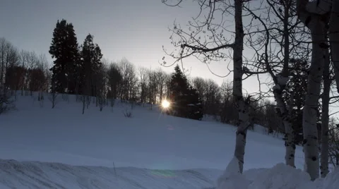 Winter Sunrise Stock-Footage 44347338