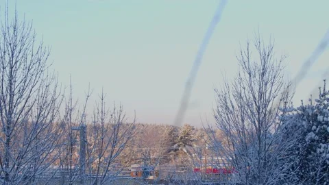 Winter Sunrise Stock Footage 171686940