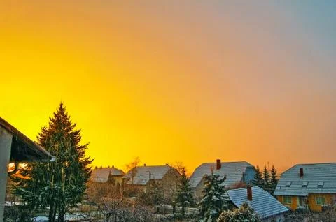 Winter Sunrise Stock Photos