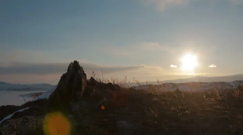 Winter sunrise timelapse 库存影片 22536288