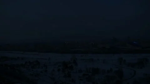 Winter sunrise timelapse. Stock Footage 228366958