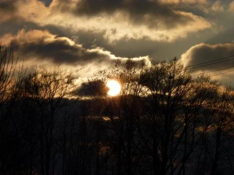 Winter sunset 1 写真素材