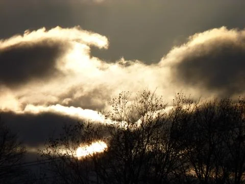 Winter sunset 3 写真素材