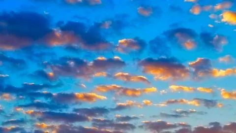 Winter Sunset Clouds (2) Stock Photos