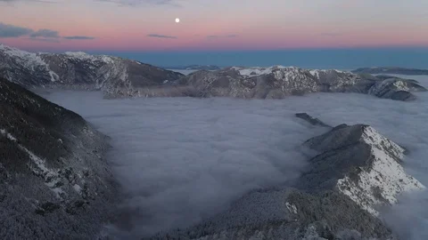 Winter sunset Stock-Footage 128563377