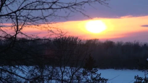 Winter sunset 動画素材 180569530