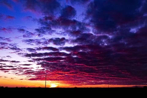 Winter sunset II Stock Photos