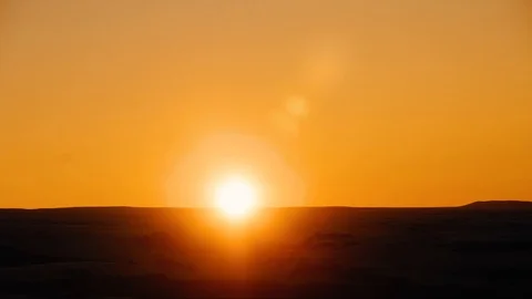 Winter sunset in the mountains skyline Stock Footage 121271489