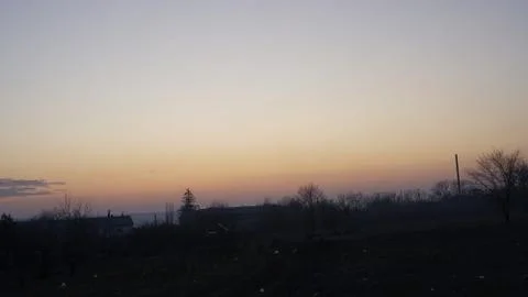 Winter sunset Stock Photos