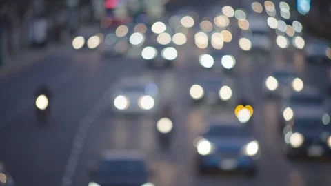 Winter sunset traffic in Recoleta, Buenos Aires – urban cityscape with cars Stock Footage 314482830