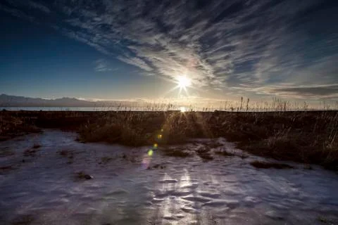 Winter sunshine Stock Photos