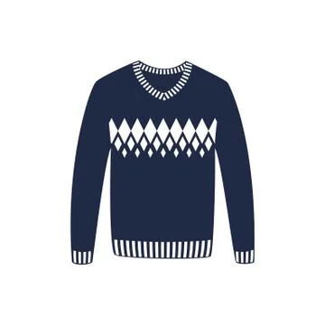 Winter sweater isolated vector icon Stock Illustration