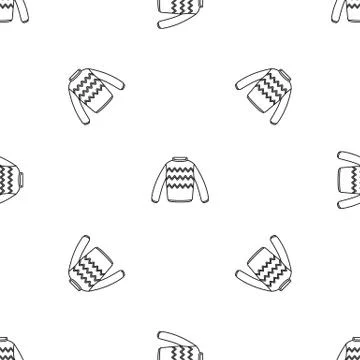 Winter sweater pattern seamless vector Stock Illustration