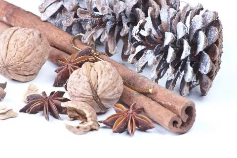 Winter table decoration Foto stock