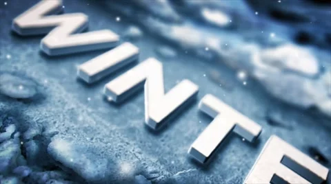 Winter Text Animation Stock Footage 66113083